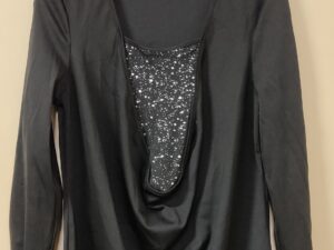 Black with Inner Silver Shirt Detail